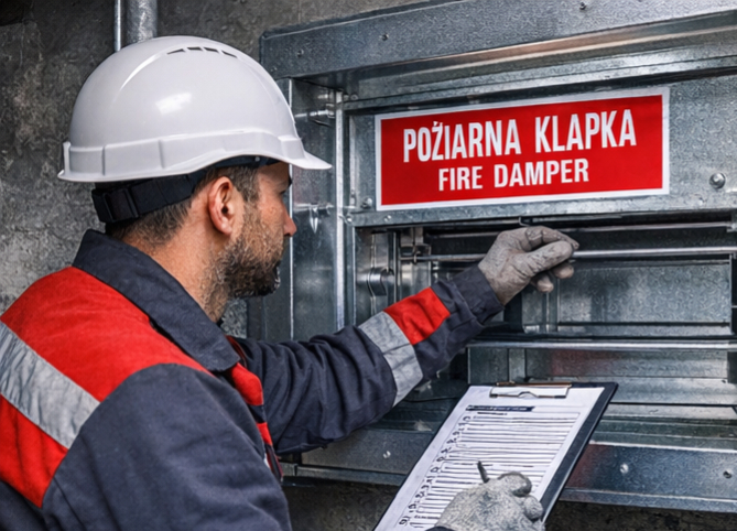 požiarne klapky a požiarne uzávery